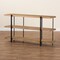 Baxton Studio Tarah Modern Natural Brown Finished Wood and Black Finished Metal Console Table 178-11315-Zoro - alternate 8